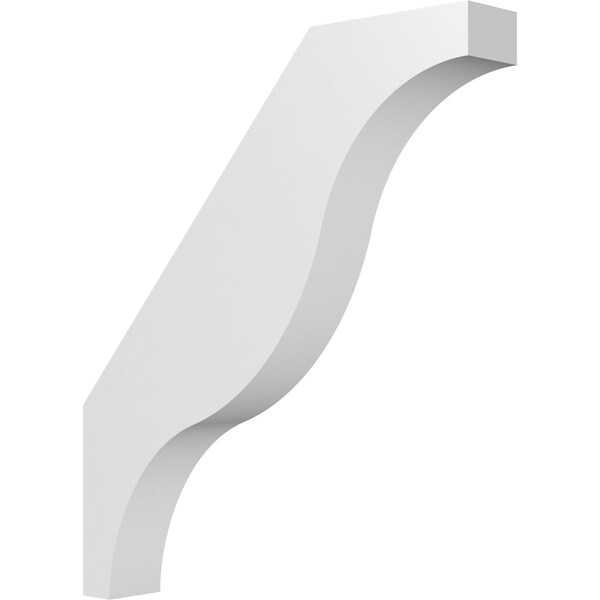 Ekena Millwork 4-in. W x 26-in. D x 30-in. H Funston Architectural Grade PVC Knee Brace BRCP04X26X30FST - main